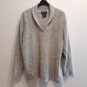 Magnifica knit pullover sweater light grey 2xl